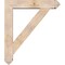 Ekena Millwork Traditional Arts and Crafts Smooth Bracket w/ Offset Brace, Douglas Fir, 7 1/2"W x 38"D x 44"H BKT0806X38X44TRA03SDF - alternate 2